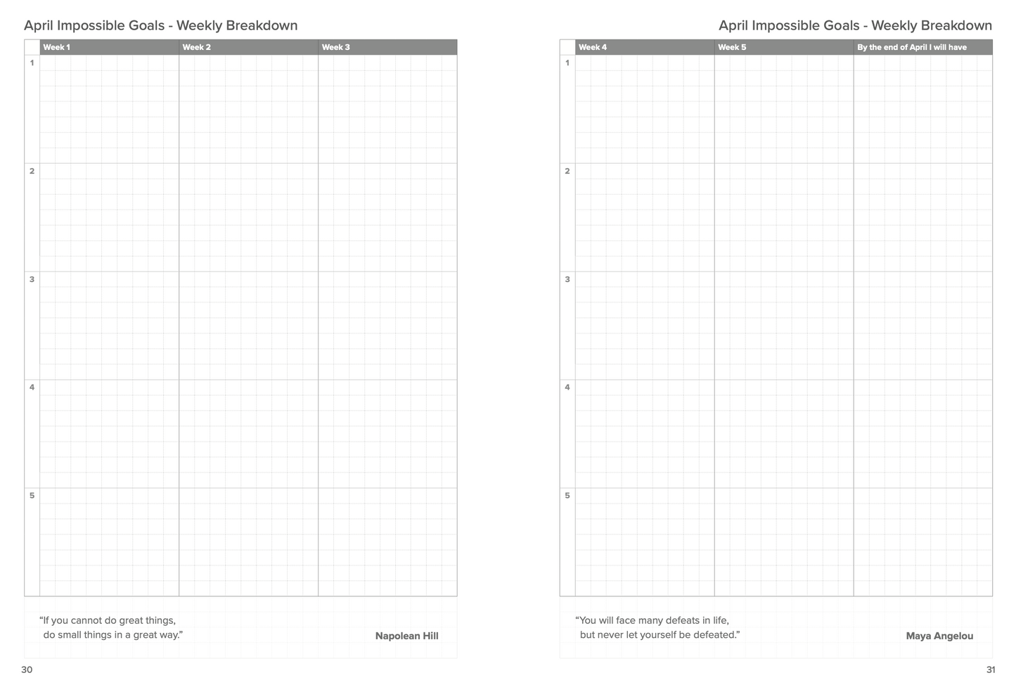 The HALO Planner 2027:  Set of 4 (Q1-Q4) - NAVY